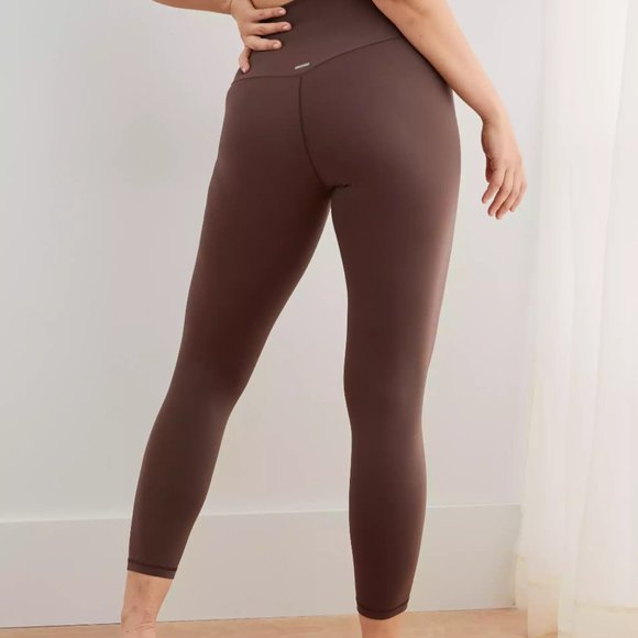 Taupe Aerie Chill Play Move Leggings - Picture 3 of 5